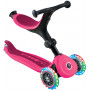 Globber GO UP ACTIVE with Lights - Fuchsia/ Dark Pink