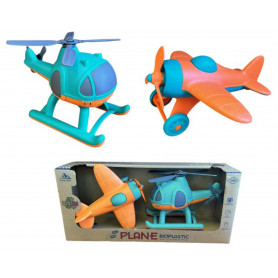 Bio Plastic Bath Plane and Helicopter Set