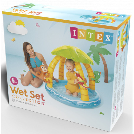 TROPICAL ISLAND BABY POOL, Ages 1-3