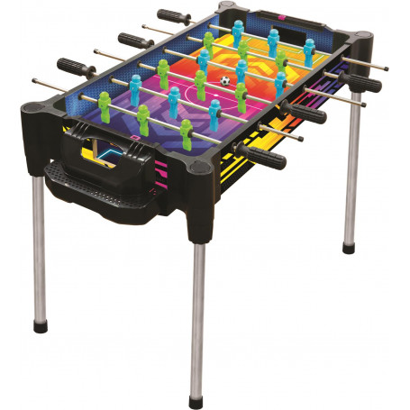 27" (68.5cm) 2-in-1 Football (Foosball) & Air Hockey Reversible Neon Arcade Games Table