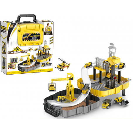 Construction Vehicle Play Set in Carry Case