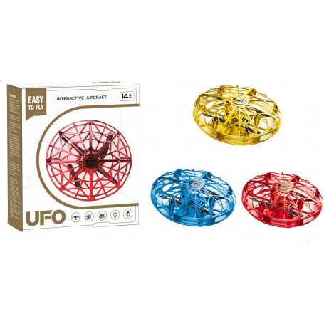 Interactive UFO 3 colours w Battery (D48)