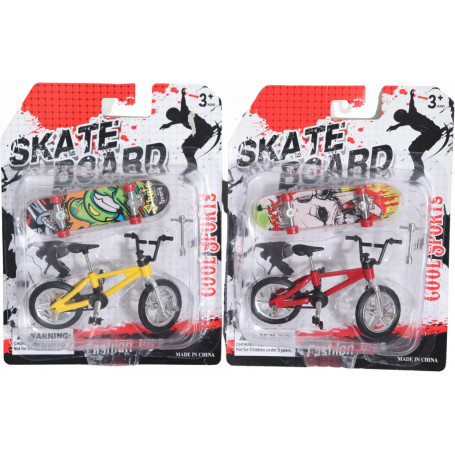 FINGER SKATEBOARD AND BIKE ASSTD (D120)