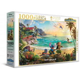 Harlington Thomas Kinkade 1000pce Puzzle - Disney - Lilo & Stitch