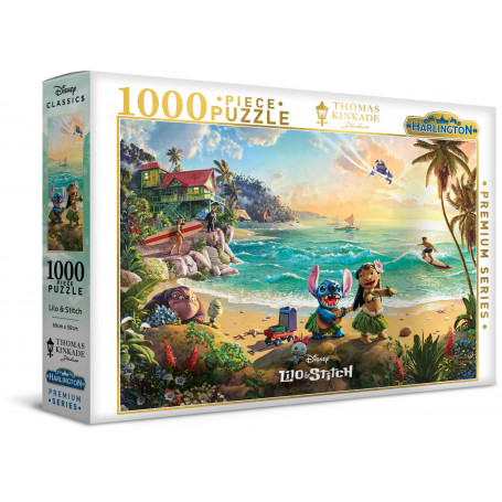 Harlington Thomas Kinkade 1000pce Puzzle - Disney - Lilo & Stitch