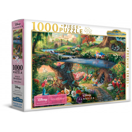 Harlington Thomas Kinkade PQ 1000pce Puzzle - Disney - Alice in Wonderland