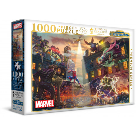 Harlington Thomas Kinkade 1000pce Puzzle - Marvel - Spider-Man vs The Sinister Six