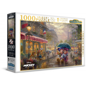 Harlington Thomas Kinkade 1000pce Puzzle - Disney - Mickey and Minnie in Paris