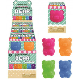 Squeeze Bubble Bear Neon 8cm