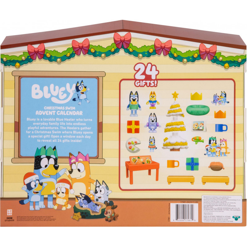 Blueys Adventskalender mit 24 Türchen