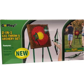 Go Play! 2 in 1 Axe Throw and Archery Set