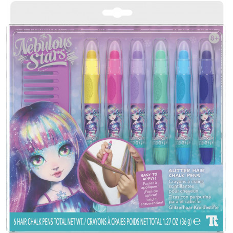 Nebulous Stars - Glitter Hair Chalk Pens