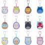 Squish-a-Longs Backpack Keychain Clips Asst