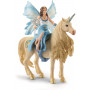 Schleich - Eyela riding on golden unicorn