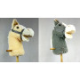 Cream or Grey Hobby Horse with Wheels