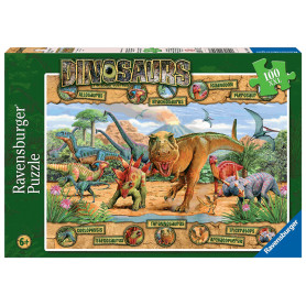 RAVENSBURGER DINOSAURS PUZZLE 100PCE