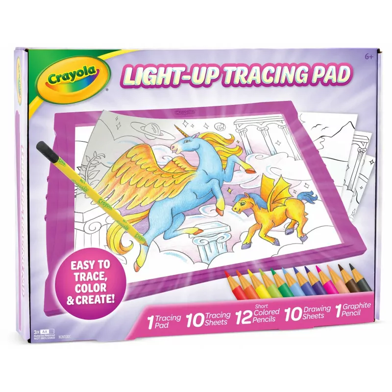 Crayola Light Up Tracing Pad - Unicorn Dreams - Afterpay