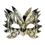 Dr Tom's Spiked Musical Masquerade Mask - Black/White