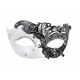 Dr Tom's White/Black Filigree Eye Mask