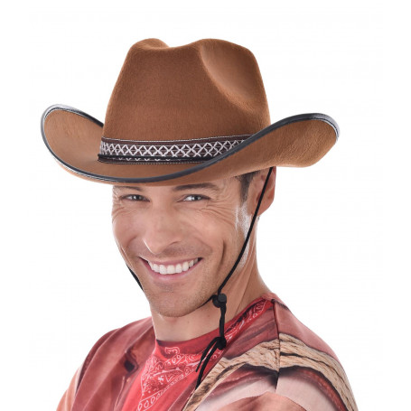 Cowboy Hat Brown with Woven Band