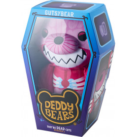 DEDDY BEAR LARGE PLUSH IN COFFIN  - GUTSY BEAR