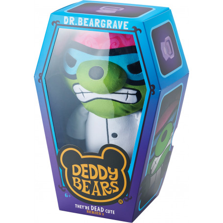 DEDDY BEAR LARGE PLUSH IN COFFIN - DR. BEARGRAVE