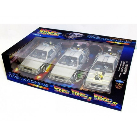 Back to the Future - 1:24 Scale Die-Cast DeLorean Trilogy