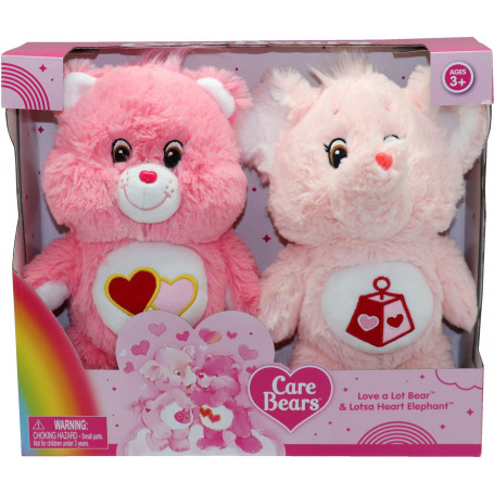 Care Bears 10" Twin Pack - Love a Lot & Lotsa Heart Elephant