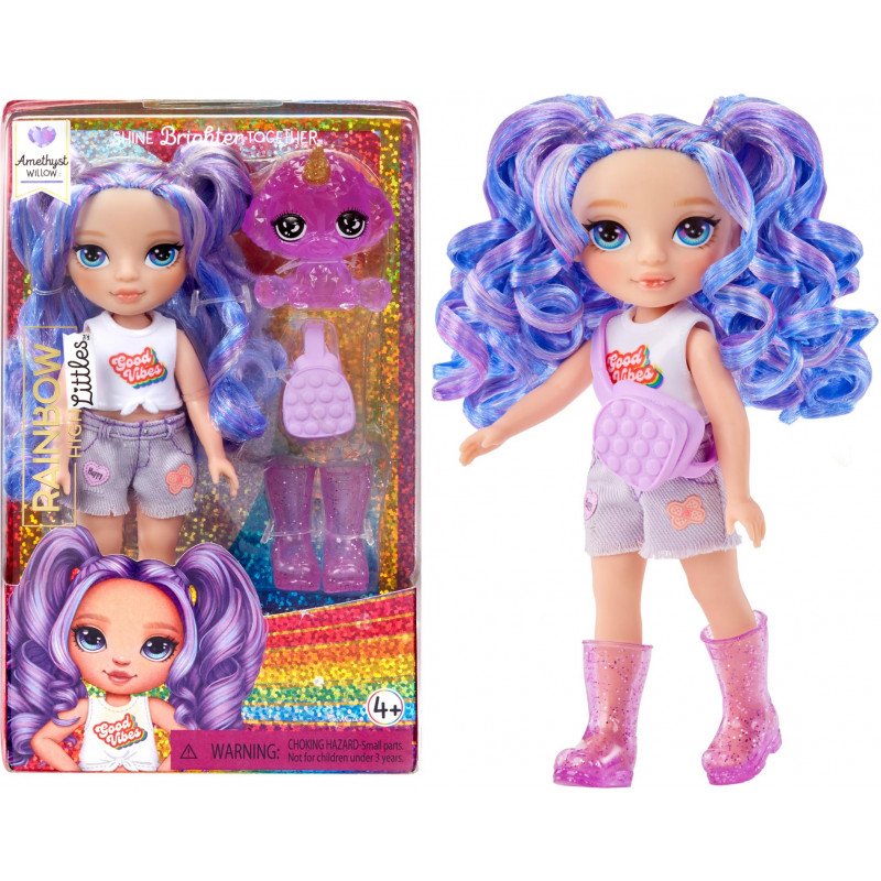 Rainbow High Littles Dolls- Amethyst (purple) - Afterpay