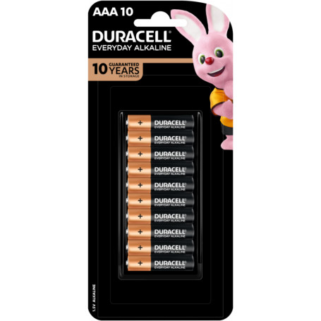 Duracell Everyday Alkaline AAA 10 pack