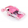 Doll Buggy - Pink and Black with Pink Bow NEW