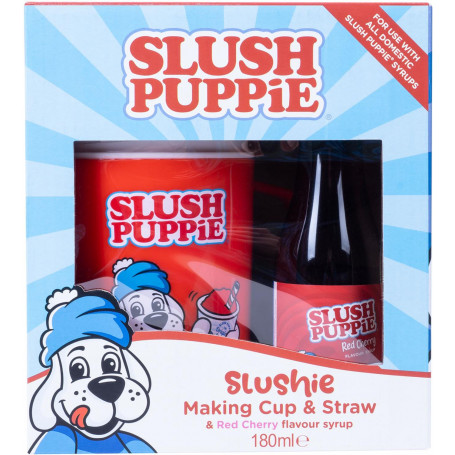 Slush Puppie - Making Cup & Red Cherry Syrup Set