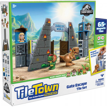 TILE TOWN JURASSIC WORLD PARK PLAYSET