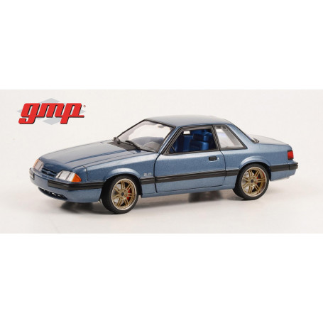 1:18 Detroit Speed Inc 1989 Ford Mustang 5.0 LX Medium Shadow Blue w/Custom 7-Spoke Wheels