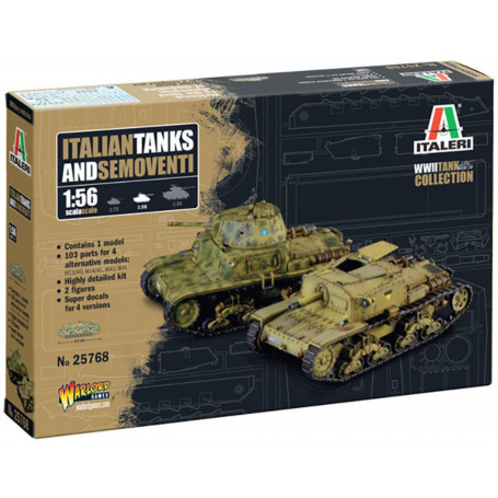 Italeri Italians Tanks & Semoventi 1/56