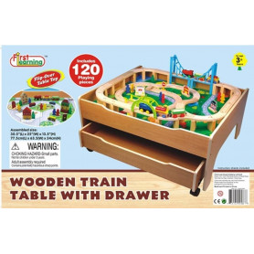 120pc Train Table Set w/Drawer