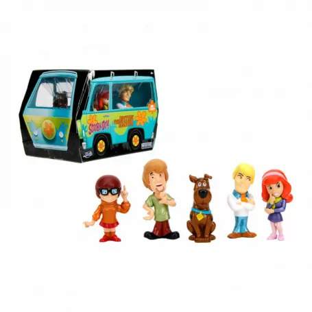 Scooby Doo - 2.5" Mystery Machine w/5 x Scooby Doo Gang Figures