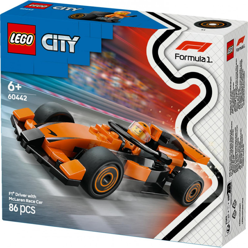 LEGO City F1 Driver With McLaren Race Car 60442 - Afterpay