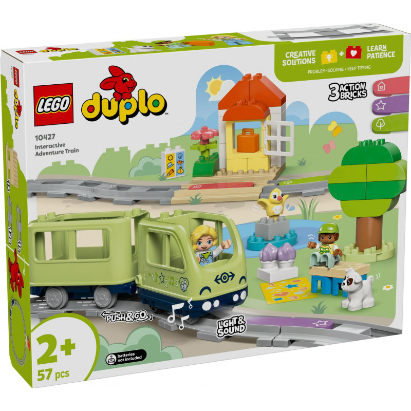 Detailed Perspective LEGO Duplo Town Interactive Adventure Train 10427