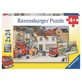 Ravensburger - Busy Fire Brigade Puzzle 2x24pc