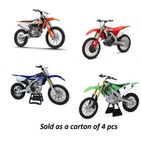 New Ray - 1:6 Bikes 4 Asst Styles