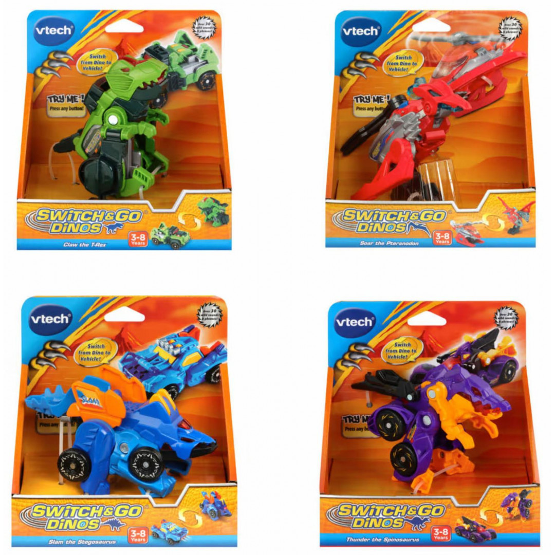 VTech Switch & Go Dinos Micro Crew Asst - Afterpay