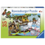 Rburg - A Day at the Zoo Puzzle 2x24pc