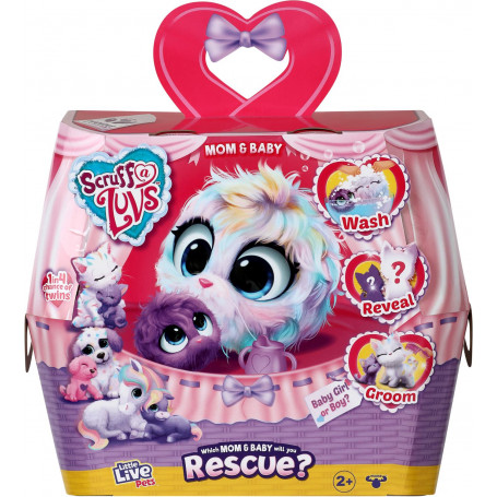 LITTLE LIVE PETS SCRUFF-A-LUVS S9 MUM & BABY RAINBOW