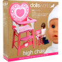 Dollsworld high chair wooden