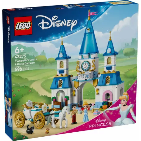 LEGO Disney Princess Cinderella's Castle & Horse Carriage 43275