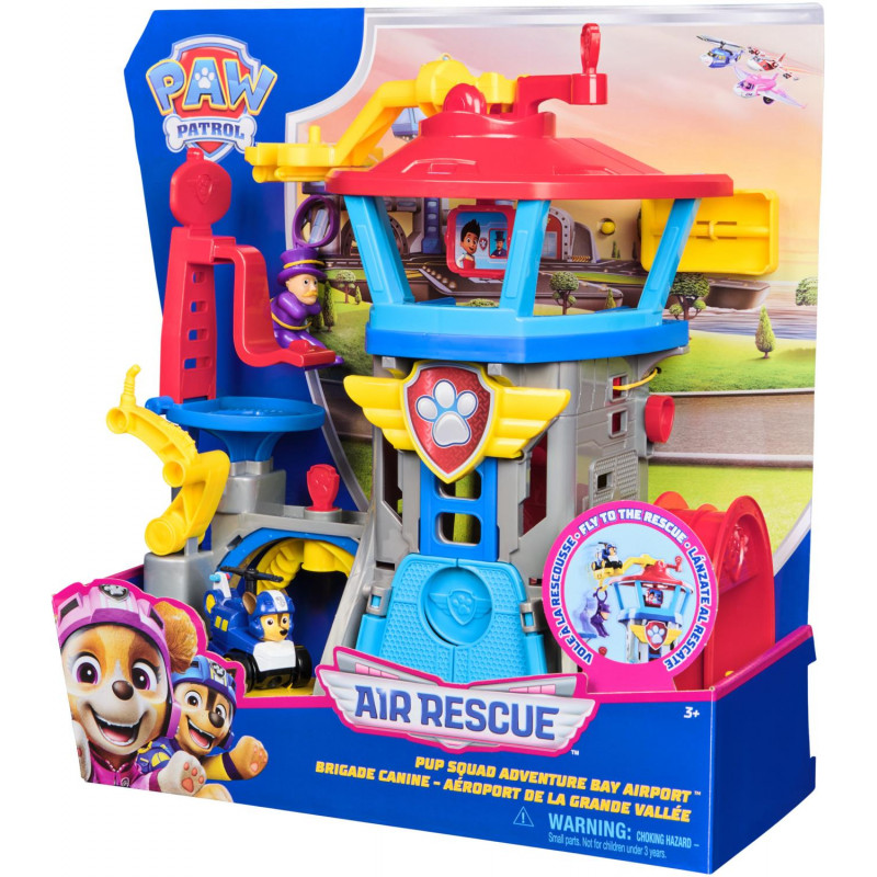Playset Aeroporto PAW Patrol Air Rescue Con Auto Chase, Lanciatore E Figura Di Humdinger, Giocattolo Per Bambini 3+ Anni - 2