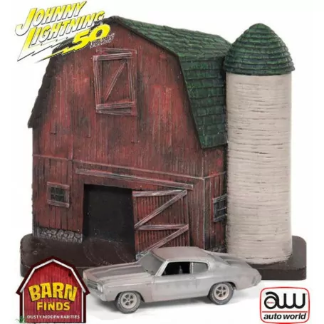 1:64 Ford Mustang w/Barn Facade