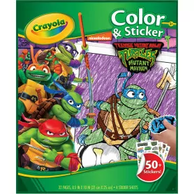 Color & Sticker Book - TMNT