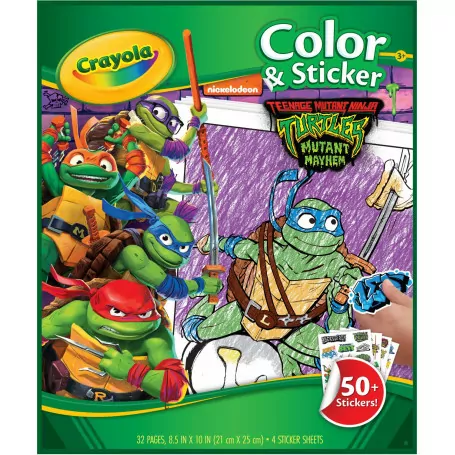 Color & Sticker Book - TMNT